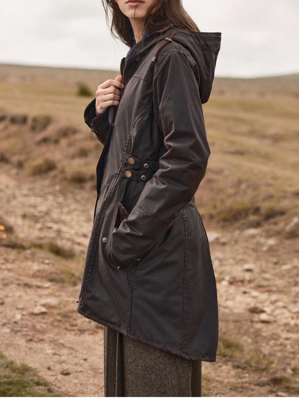 Celtic&co Waxed riding Hooded Jacket